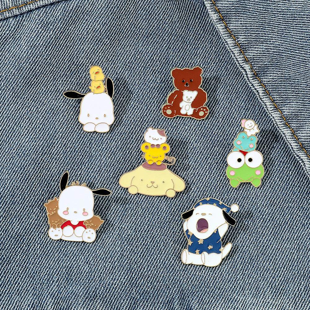 Alloy cartoon cute brooch (Minimo de compra 2) MIC-ZhuoL007