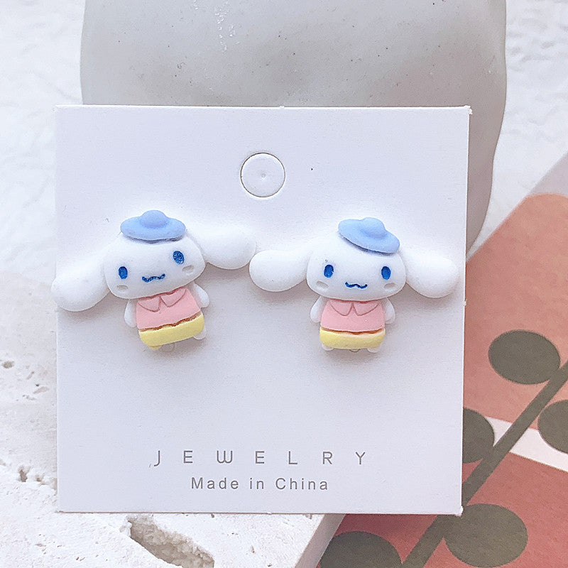 Resin Colored Peach Heart Earrings  (Minimo de Compra 2) MIC-ShiJ003