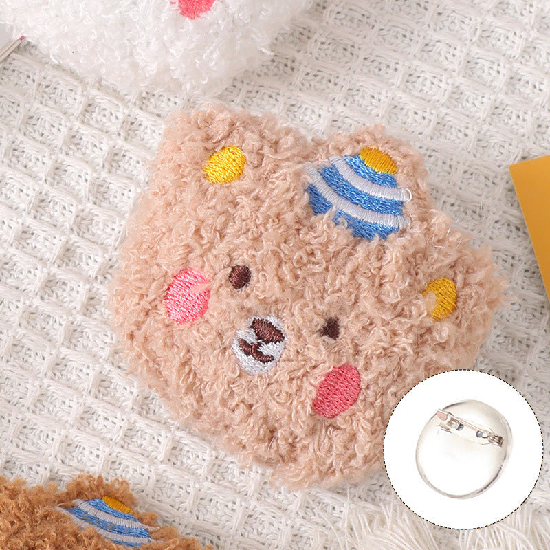 Plush cartoon cute brooch MIC-ZhanY006