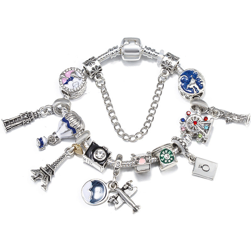 Alloy DIY Pandora Cartoon Bracelet MIC-LiY022