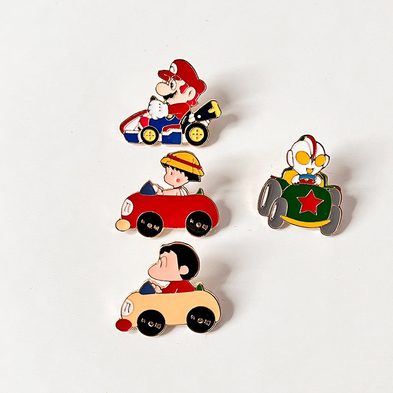 Alloy new Mario racing brooch (Minimo de compra 2) MIC-DongQ023