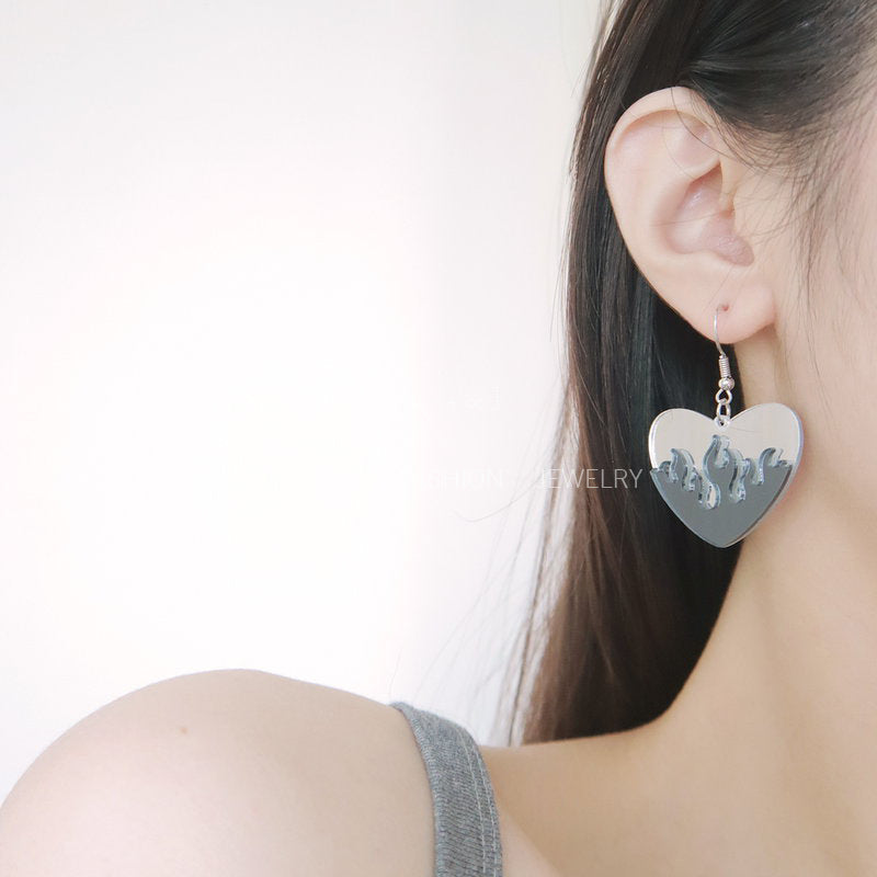 Acrylic Love Earrings MIC-OuG092