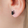 Alloy black spider earrings (Minimo de Compra 2) MYA-JiX052