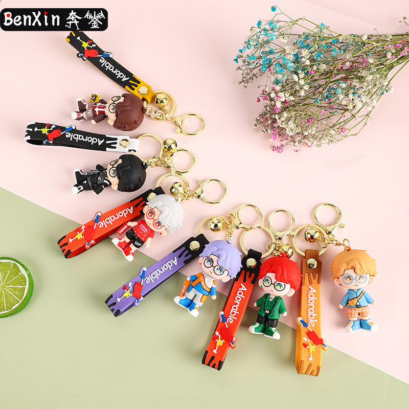 PVC new trend cool boy cartoon keychain MIC-BenX016