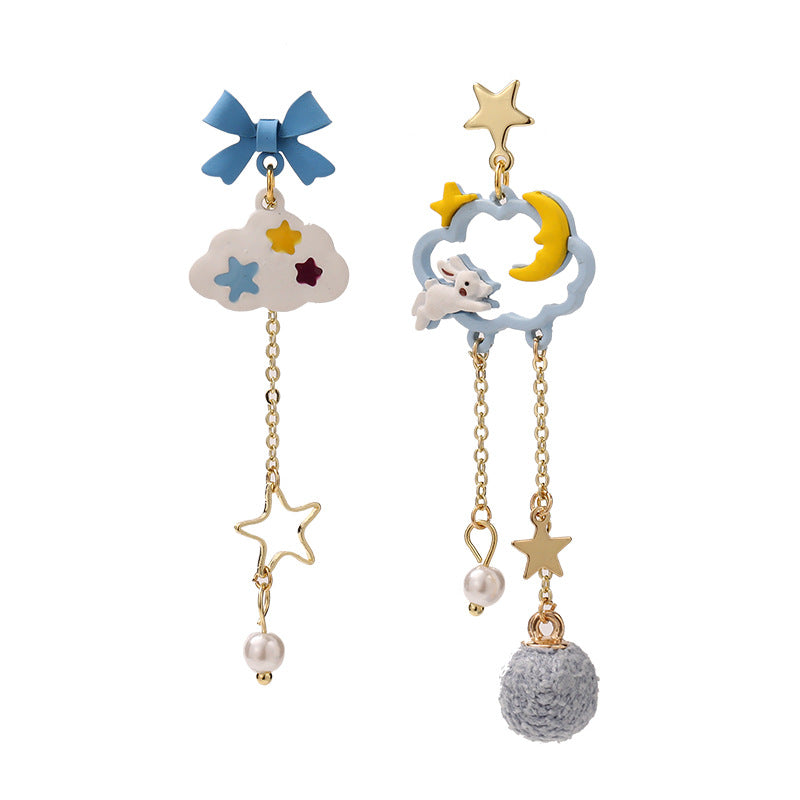 S925 Silver Needle Bunny Bow Earrings Minimo de compra 2 MIC-LSY010