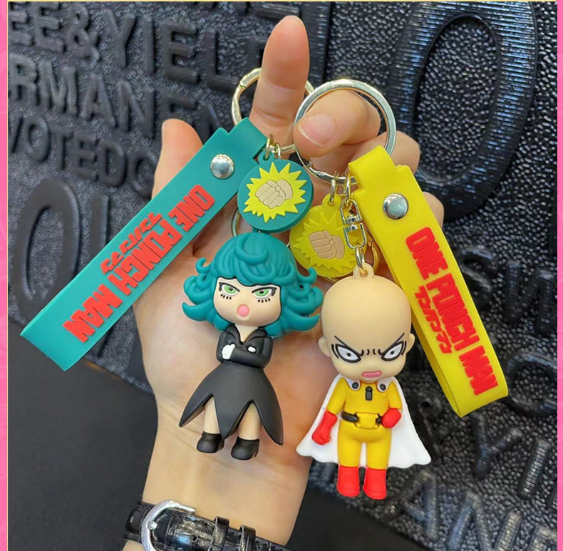 PVC cartoon Riman Superman keychain MIC-FeiR005