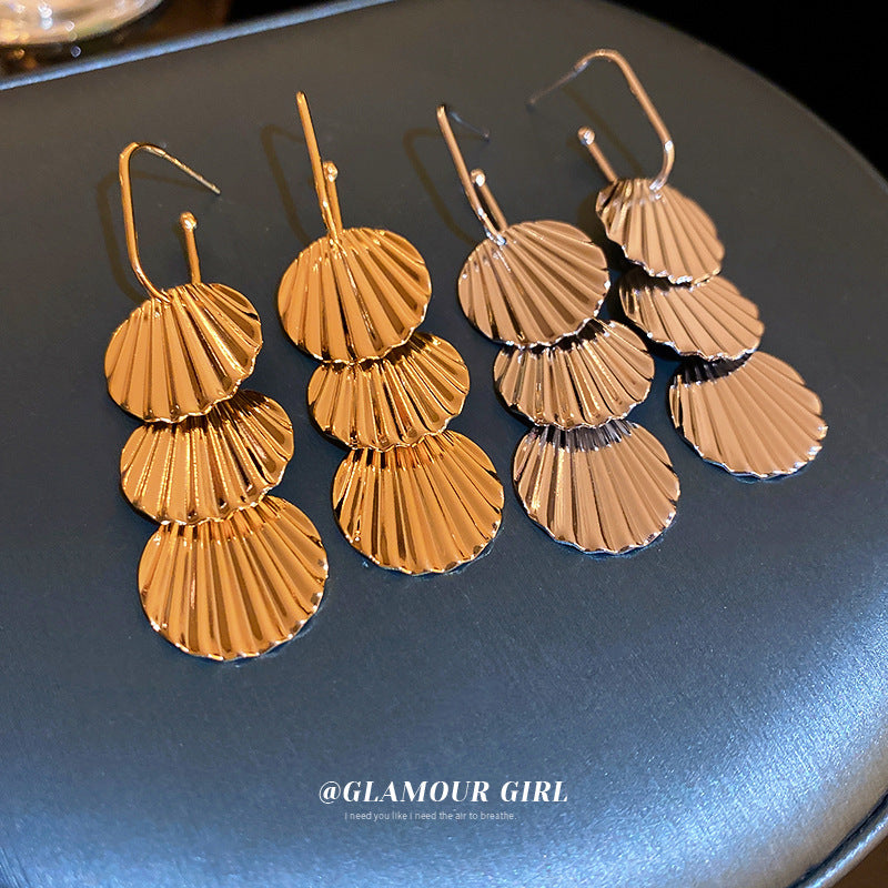 Alloy geometric metal earrings (Minimo de Compra 2) MIC-BY003