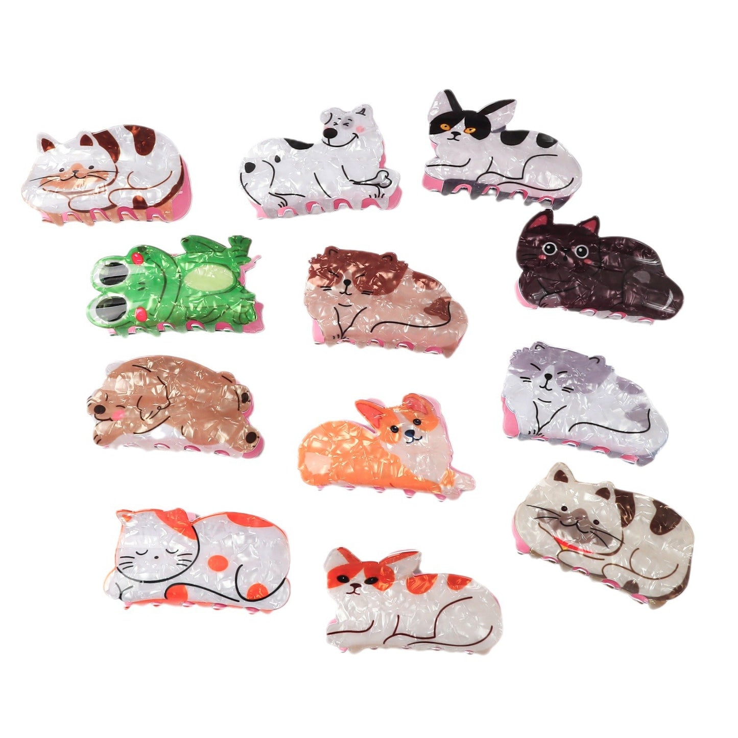 PVC cartoon cat hair clip MIC-GLS007