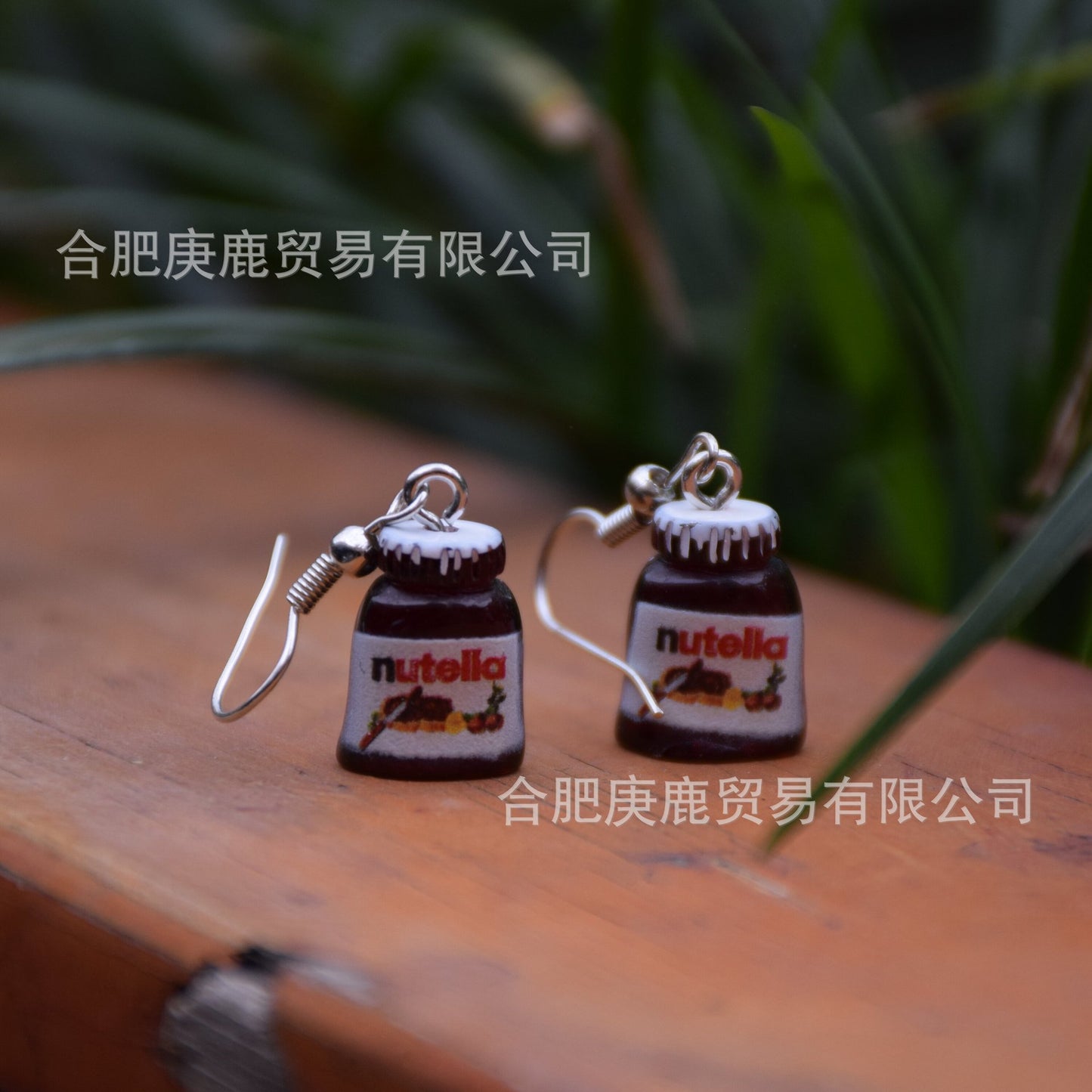 Alloy resin food earrings (Minimo de compra 2） MIC-GenL001