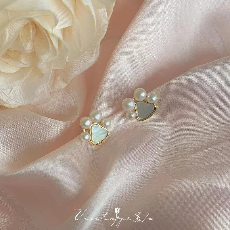 Asymmetric blue alloy earrings MIC-YinXin007