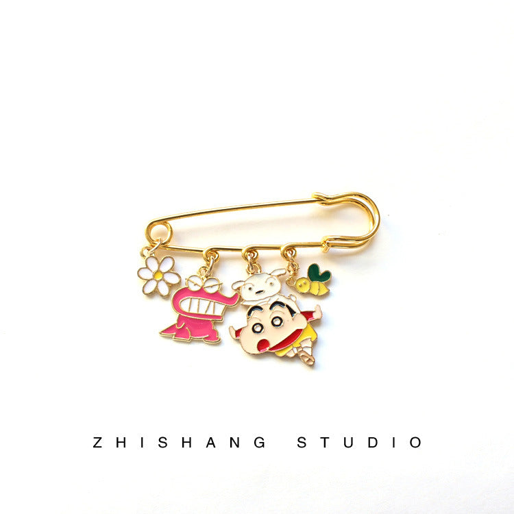 Alloy crayon small new brooch (Minimo de Compra 2) MIC-ShangS015