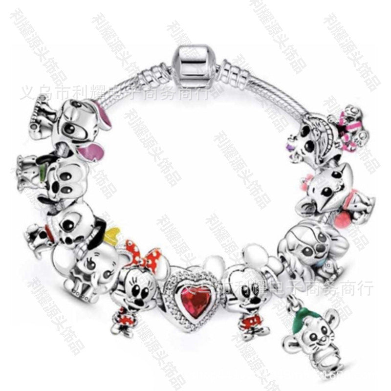 Alloy DIY Pandora Cartoon Bracelet MIC-LiY032