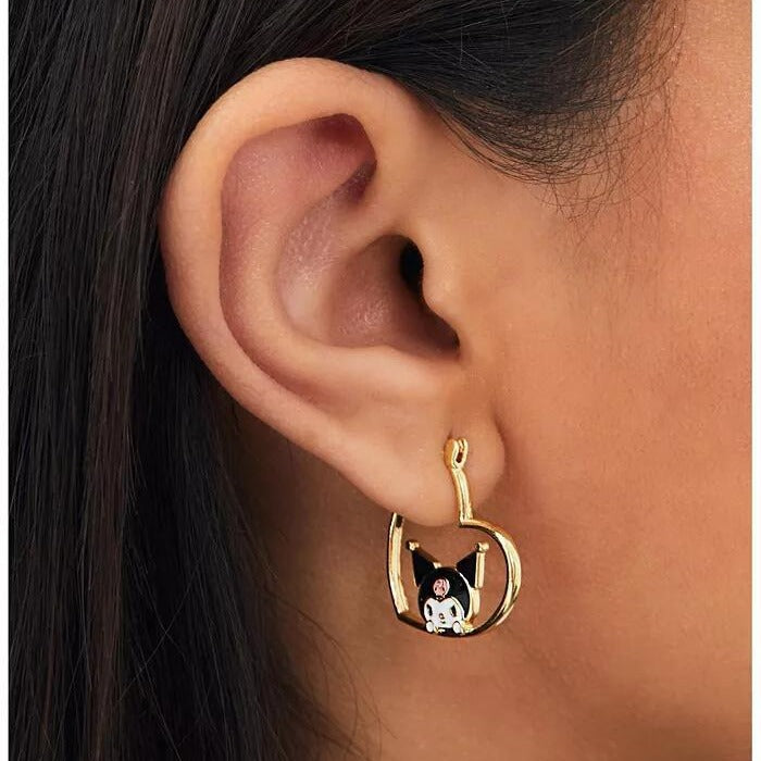 Cute alloy cartoon earrings MYA-SanY003