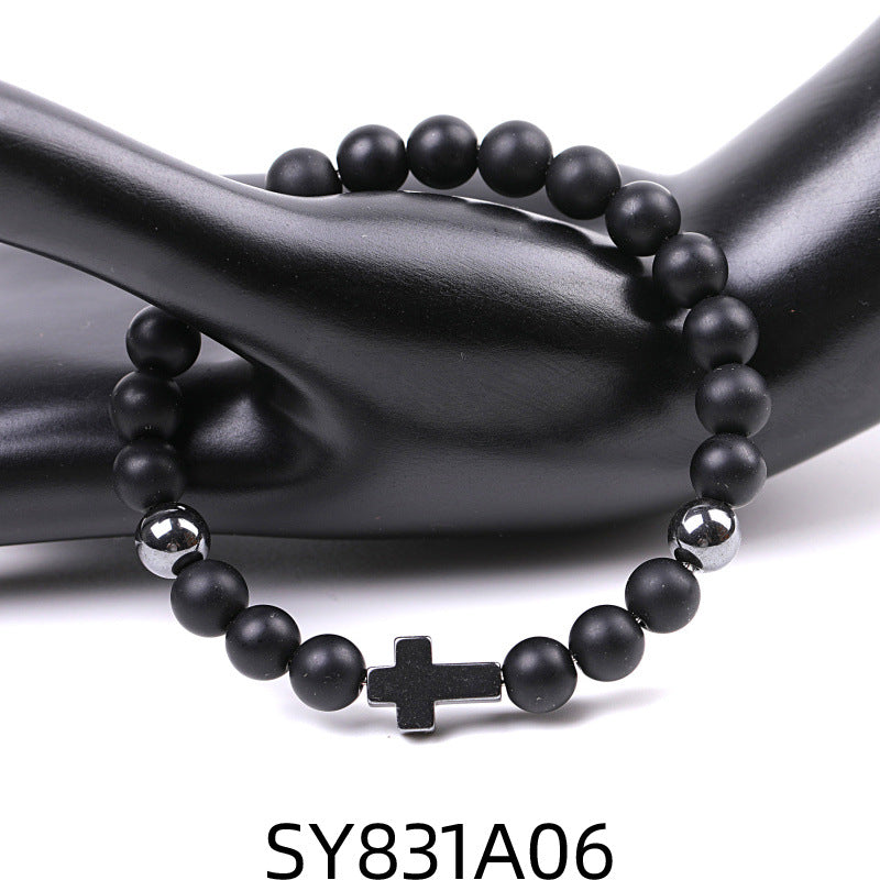 Alloy African Pine Cross Bracelet MIC-XiuH020