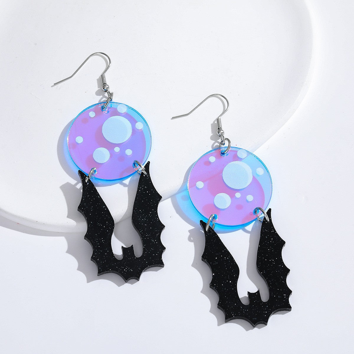 Acrylic skull earrings (Minimo de compra 2) MIC-AnD010