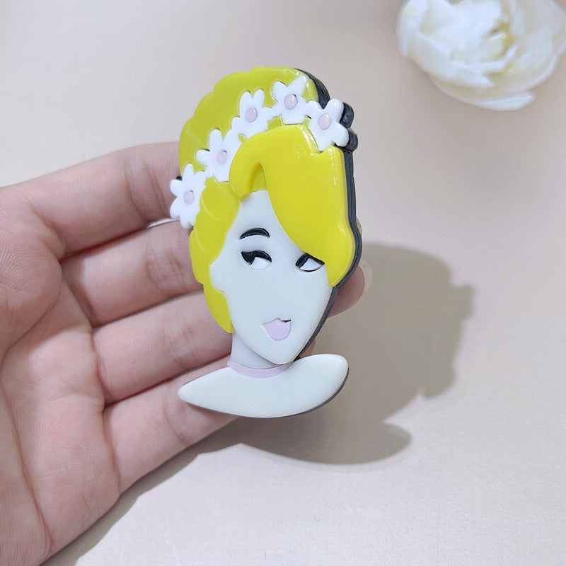 Acrylic Character Cute Brooch Minimo de compra≥2 MIC-BenD002