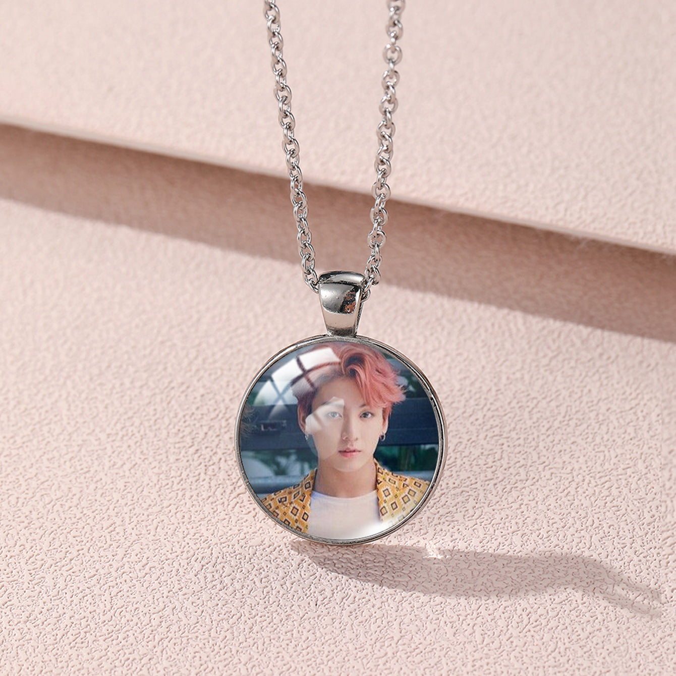 Alloy Time Gem Round Necklace MIC-XiangL031