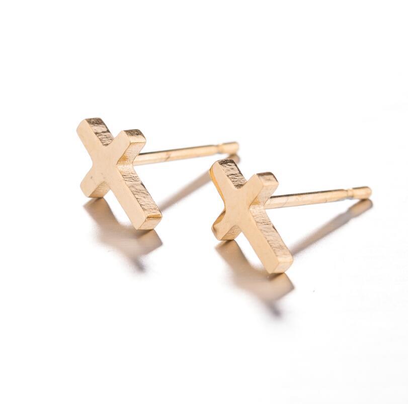 Stainless Steel Cross Earrings SS011