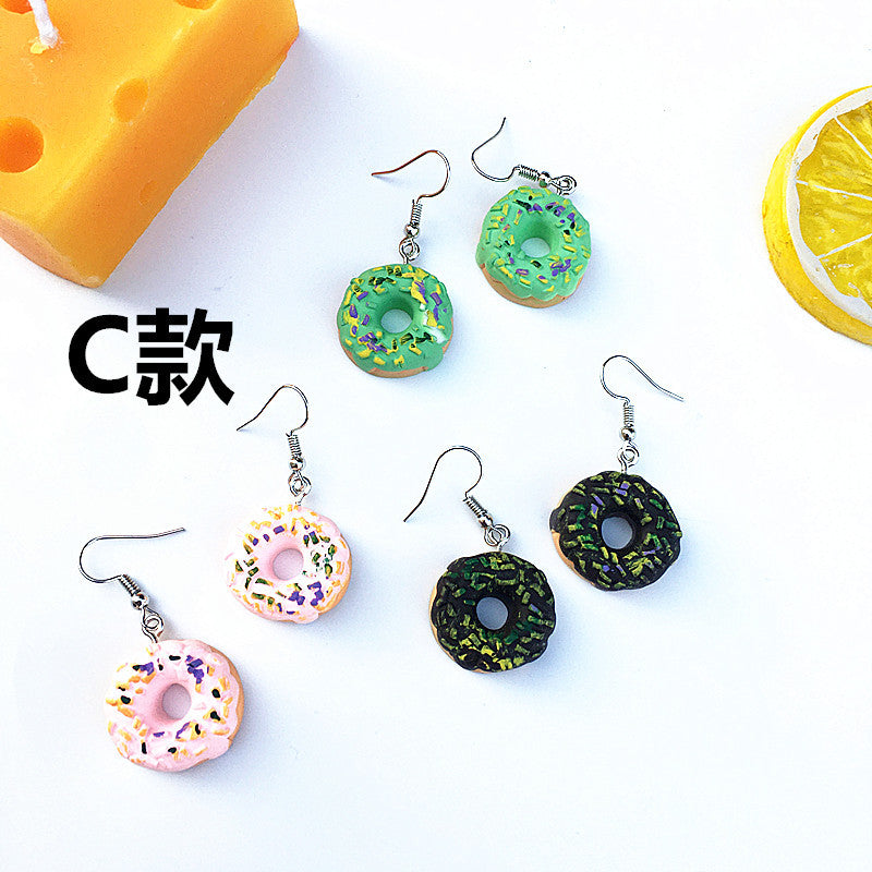 Acrylic New Donut Earrings (Minimo de Compra 2) MIC-ChouT037