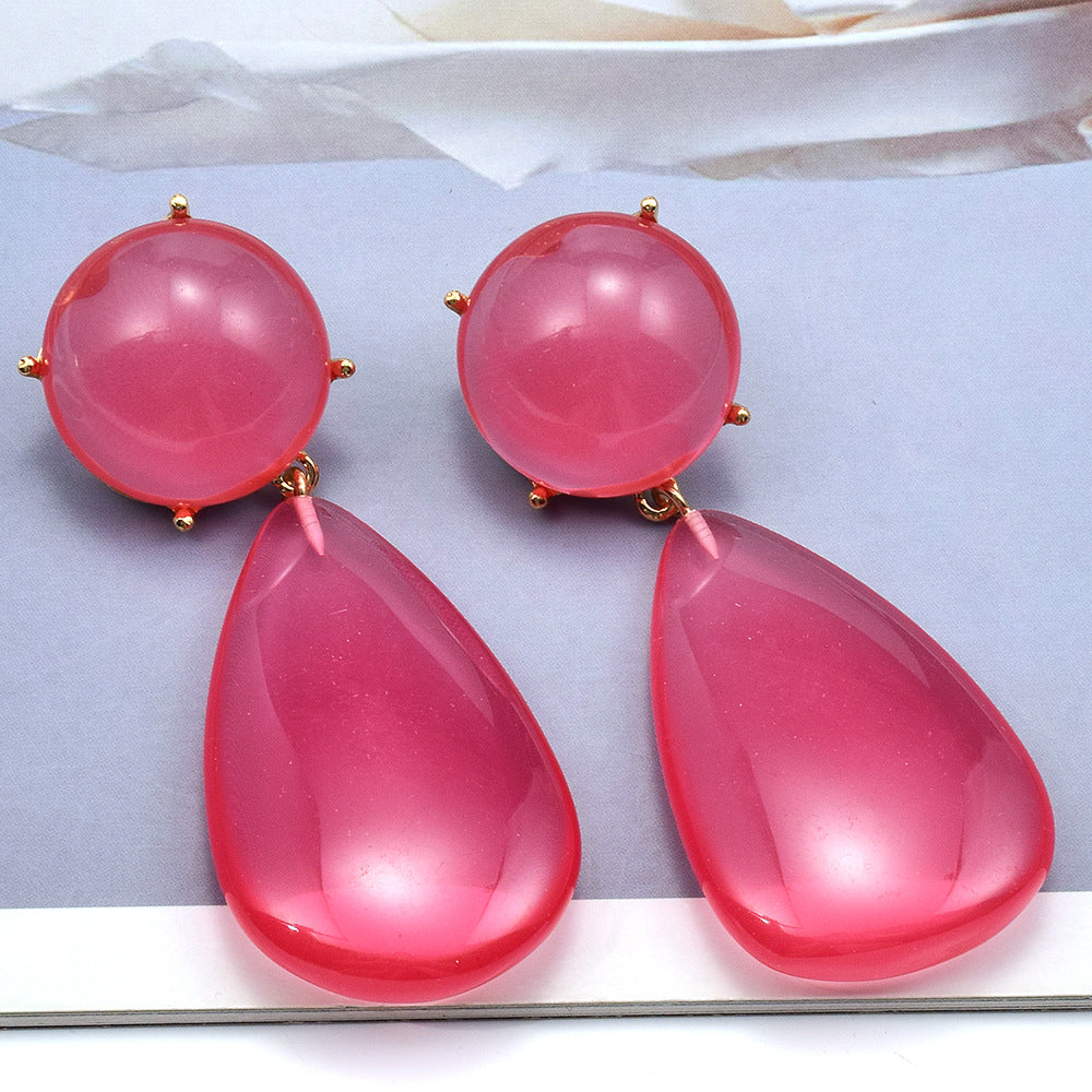 Alloy simple and cute temperament earrings (Minimo de Compra 2) MIC-ShenK002