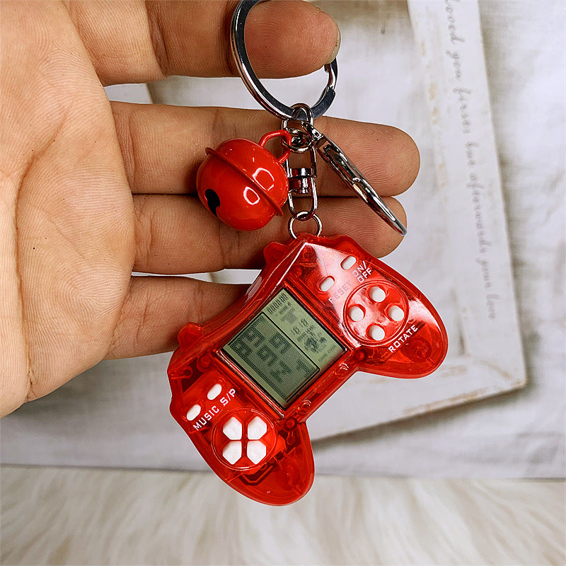 Retro Mini Tetris Handle Game Console Kids Gift Keychain DMF004