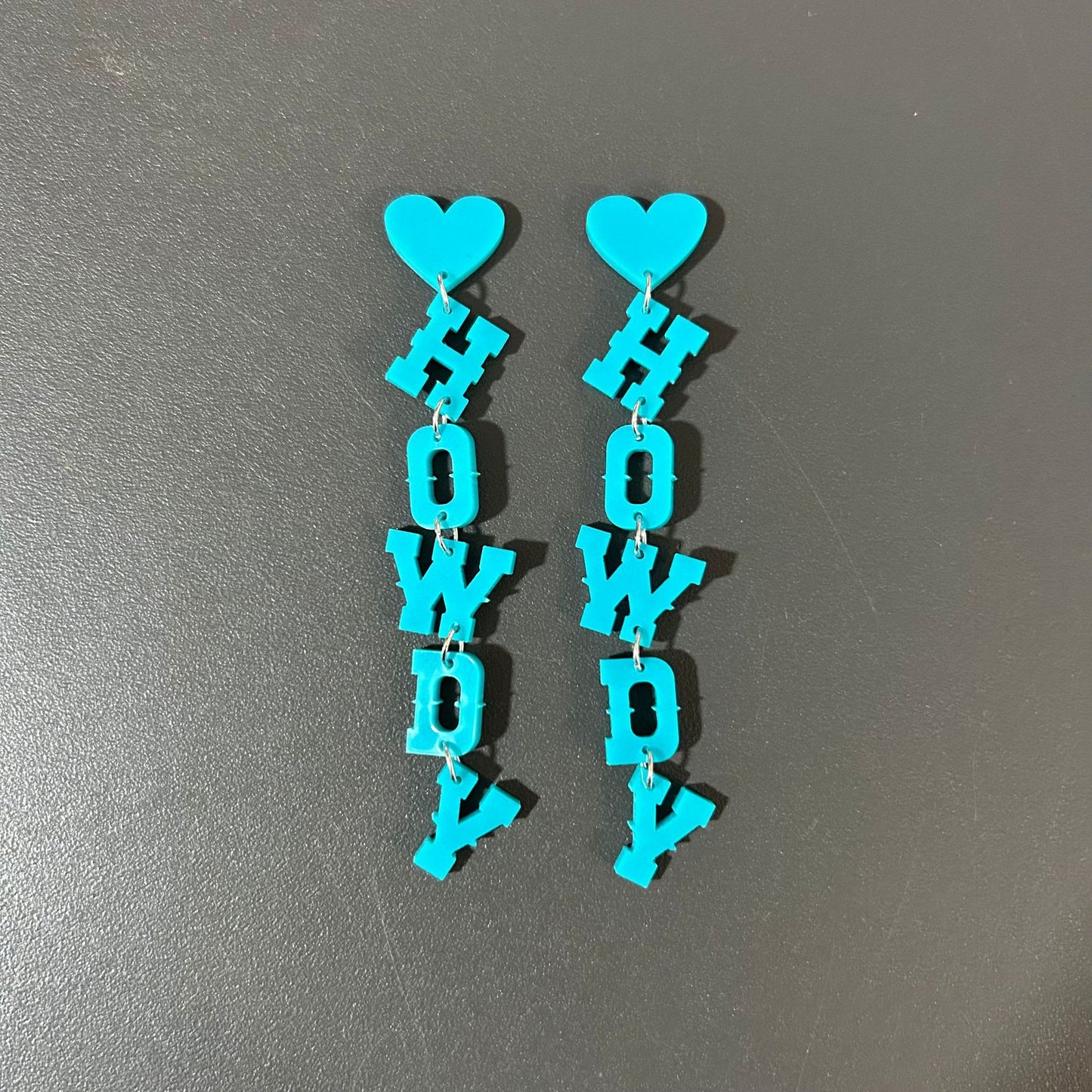 Acrylic Long Letter Earrings MIC-XueP074