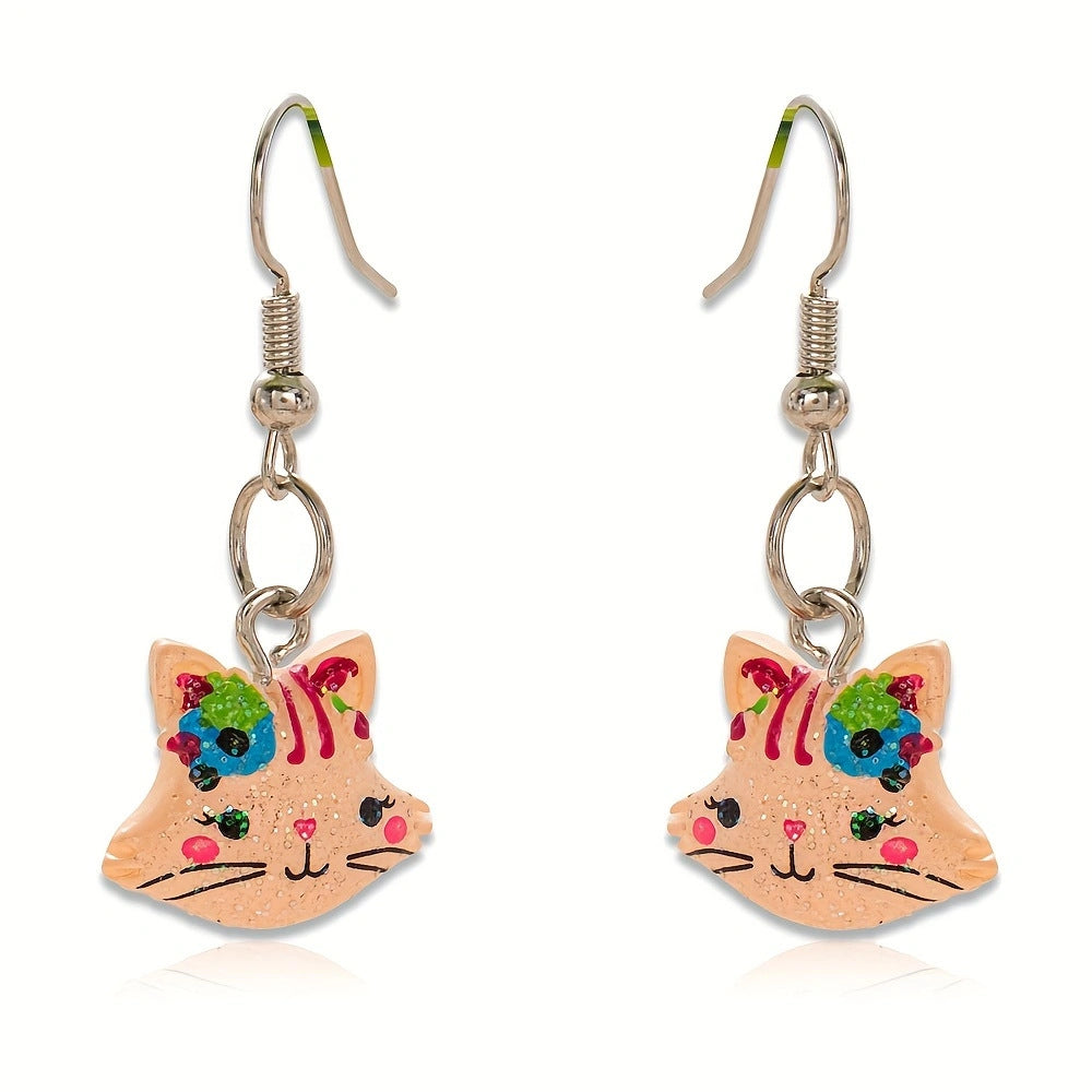 Alloy Jelly Bear Earrings MIC-JiaY014