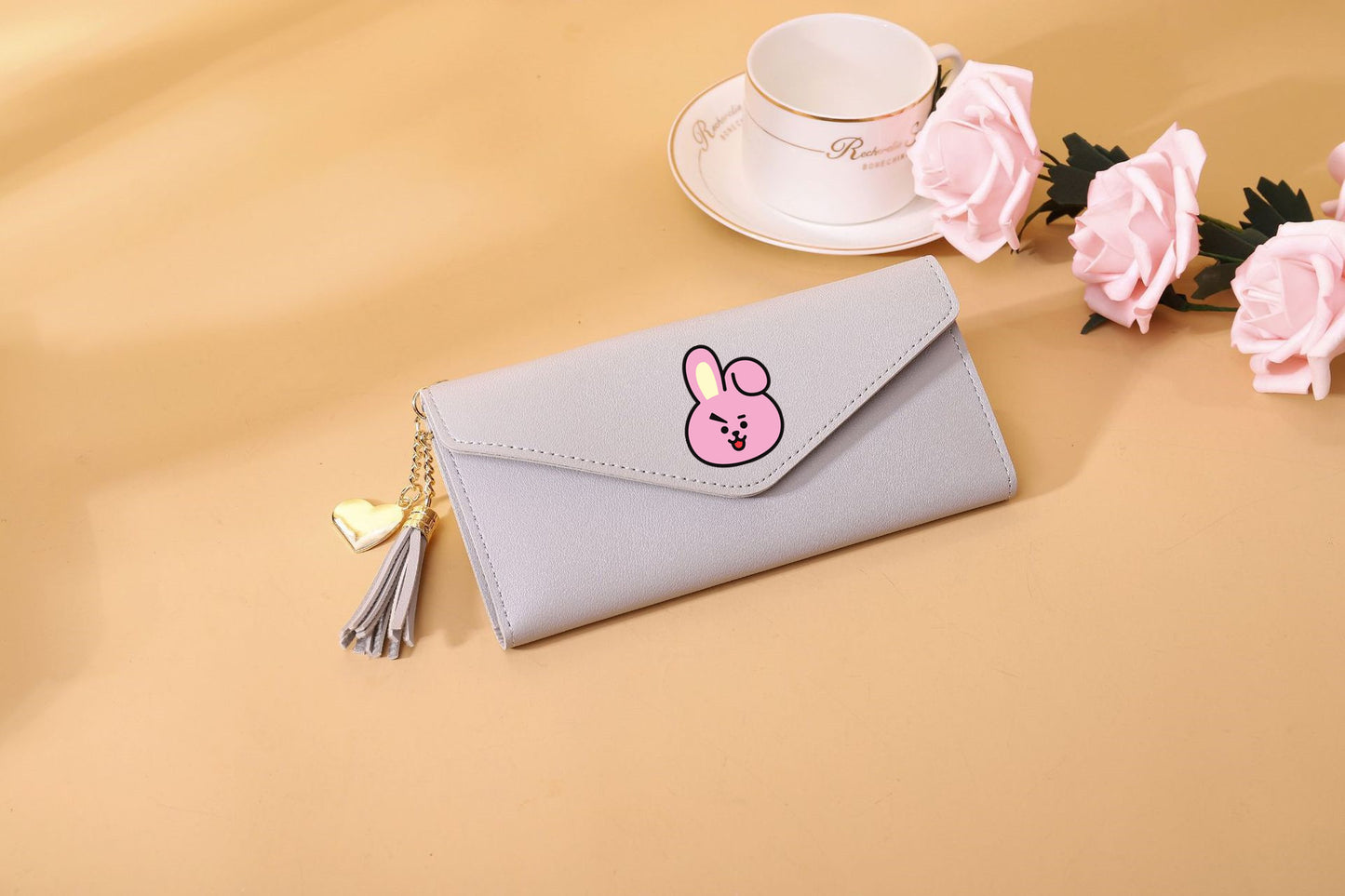 PU cartoon cute card bag tassel wallet MIC-XingY009