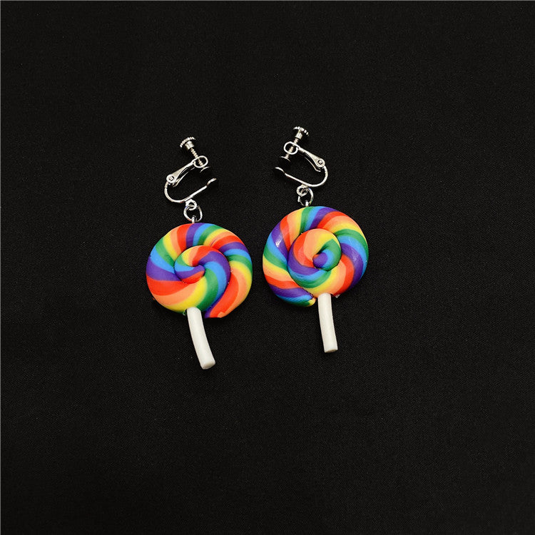 Acrylic cartoon bow earrings MIC-WWHM036