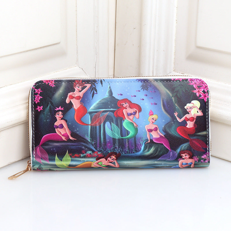 PU cartoon cute mermaid wallet (Minimo de Compra 3) MYA-BenF022