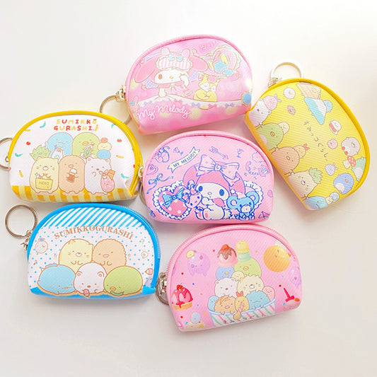 PU Cartoon Cute Half Round Wallet (Minimo de compra 3) MYA-XingB002