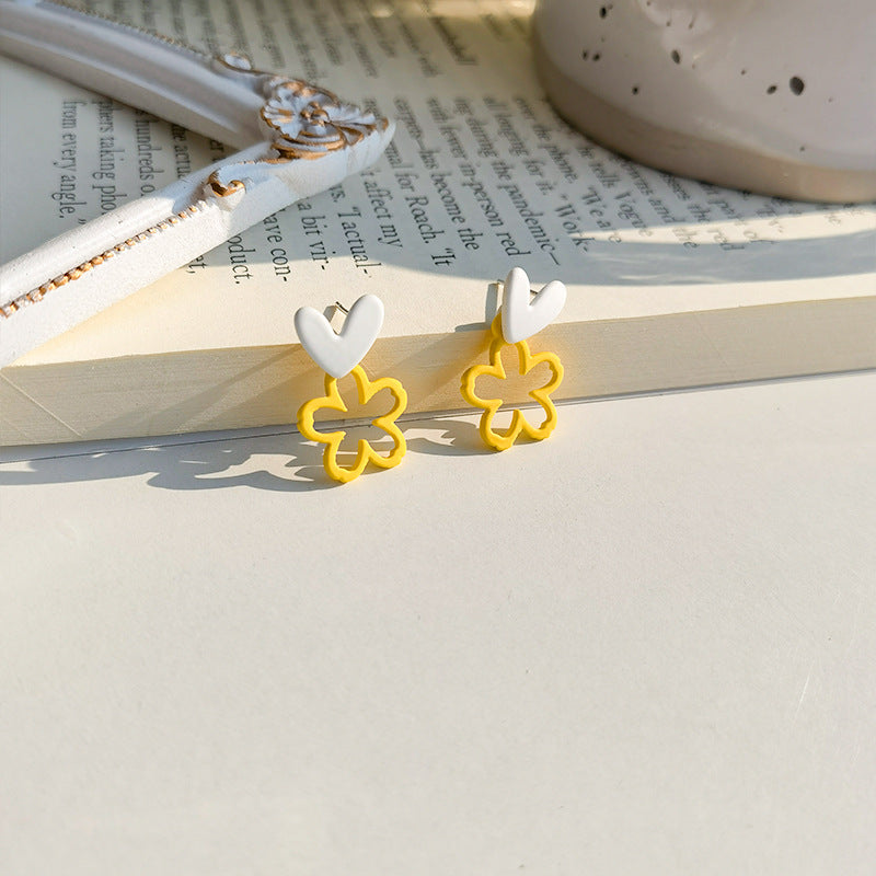 Alloy Candy Flower Earrings MIC-JiuY022