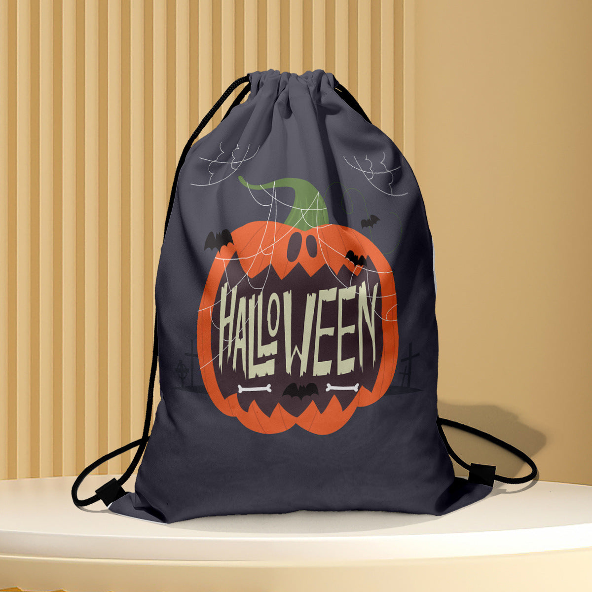 Polyester Halloween drawstring backpack (Minimo de Compra 2) MIC-QB003