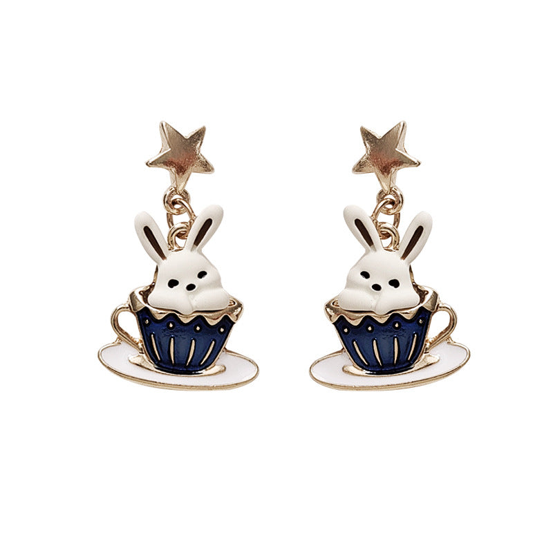 Alloy cute rabbit earrings MIC-BLD091