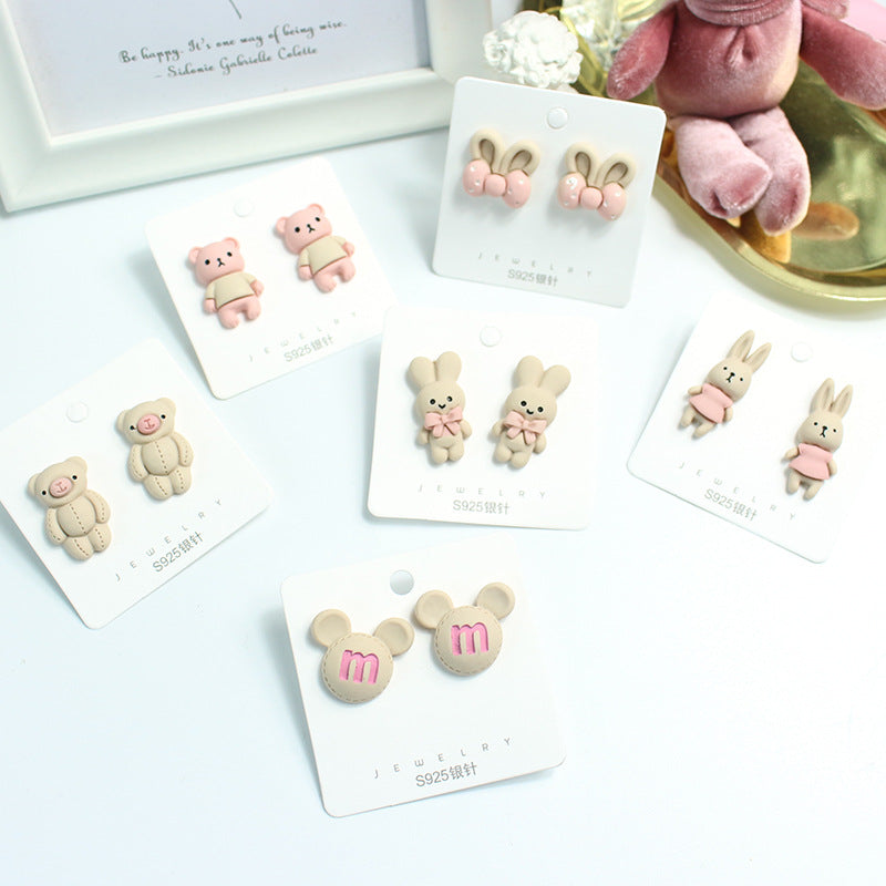 Acrylic cute cartoon earrings  (Minimo de Compra 2) MYA-PingH031