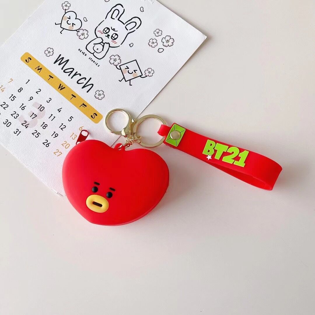 keychain Silicone Creative Cartoon Coin Purse MIC-Huofan016