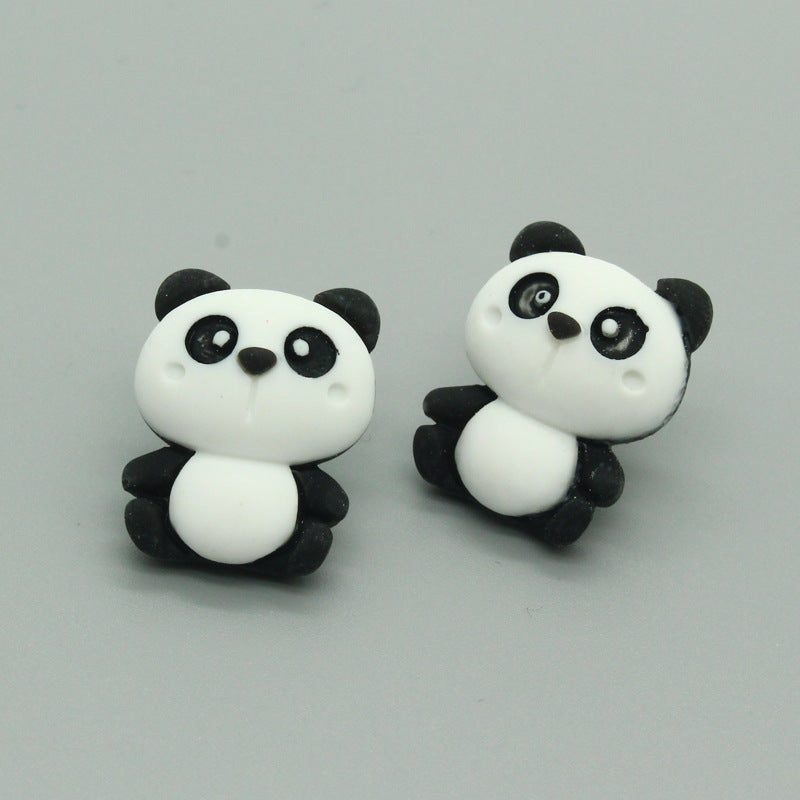 Acrylic Asymmetric Animal Earrings (Minimo de Compra 3) MYA-JueJ008