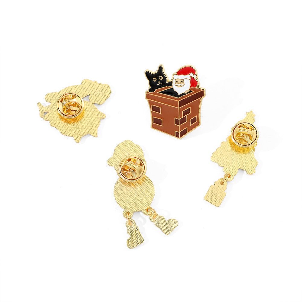 Alloy Christmas creative brooch (Minimo de Compra 2) MYA-HaoY008