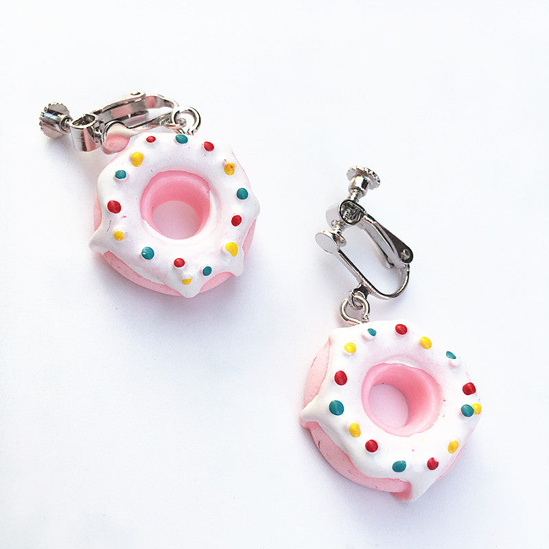 Acrylic New Donut Earrings (Minimo de Compra 2) MIC-ChouT037