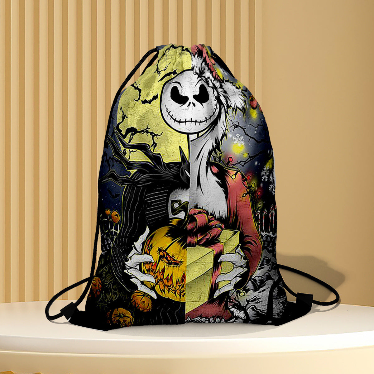 Polyester Halloween drawstring backpack (Minimo de Compra 2) MIC-QB006