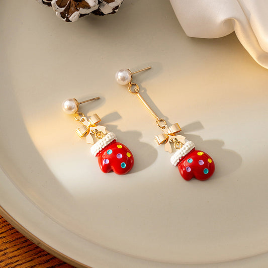 Alloy Christmas series earrings (Minimo de Compra 2) MIC-MDD091