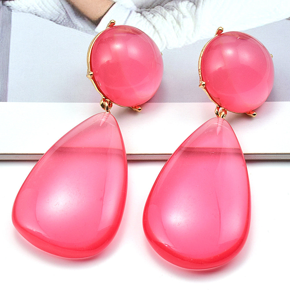 Alloy simple and cute temperament earrings (Minimo de Compra 2) MIC-ShenK002