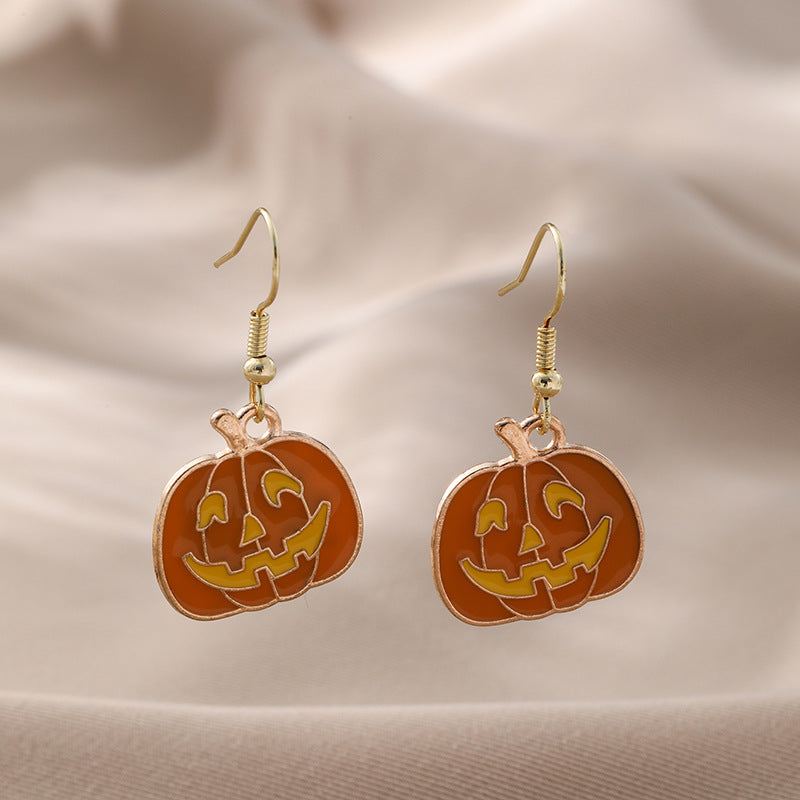 Metal Ghost Face Skeleton Earrings (Minimo de Compra 2) MIC-QingH004