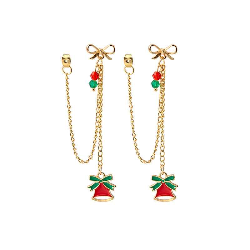 Alloy tassel Christmas tree bell earrings (Minimo de Compra 2) MIC-MDD085