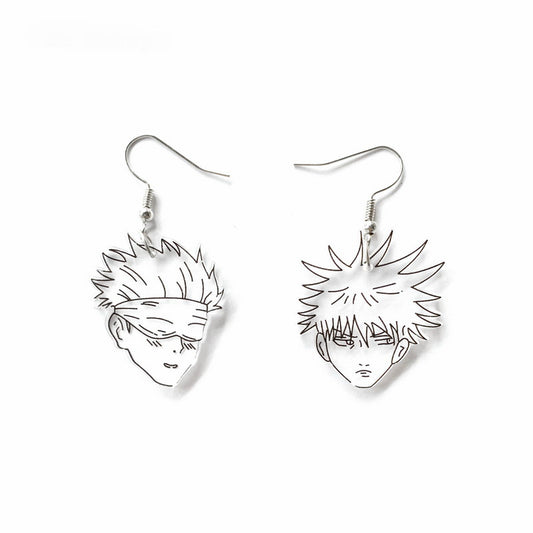 Acrylic Spell Return Battle Transparent Earrings MIC-XueP153