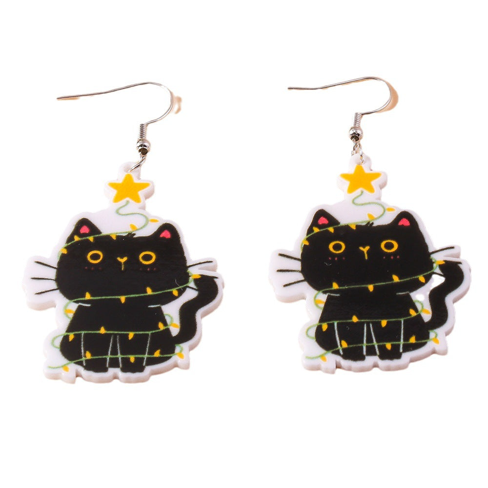 Acrylic New Cute Pet Cat Earrings (Minimo de Compra 2) MYA-YueS007