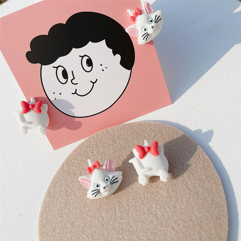 Alloy cute pink cartoon earrings MIC-ShiE002