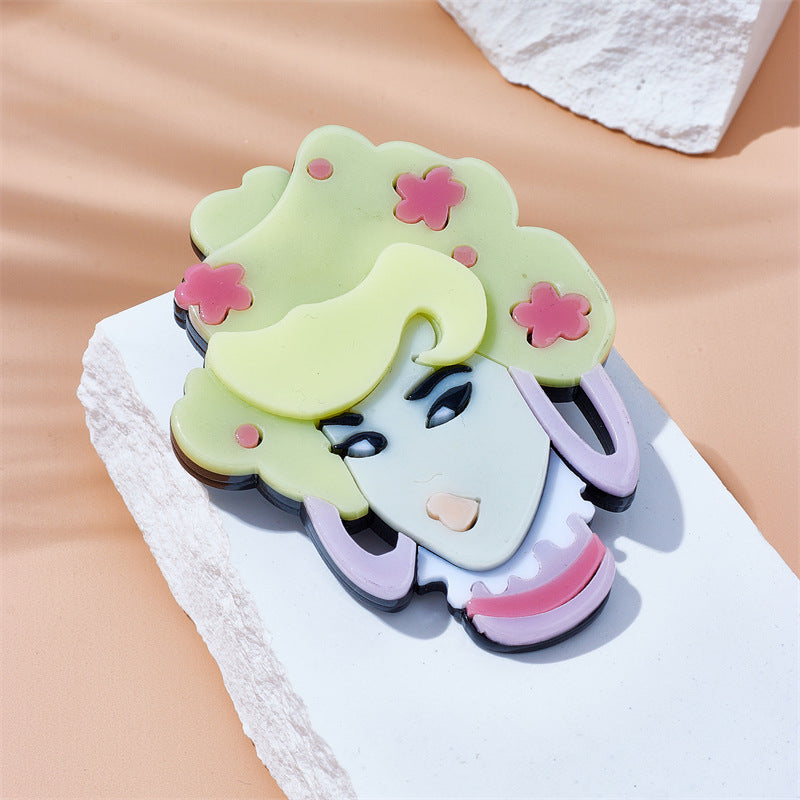 Acrylic cartoon character brooch MYA-XiY010