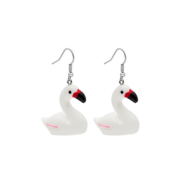 Alloy animal fried egg earrings MIC-MDD007