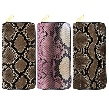 PU snake print leopard print wallet (Minimo de compra 3) MYA-JiR050